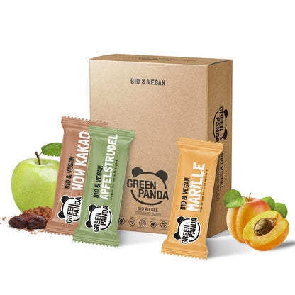 12 x Bio Raw Bars (3 Sorten gemischt) - Green Panda