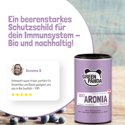 Bio Aronia Pulver aus Österreich - Green Panda