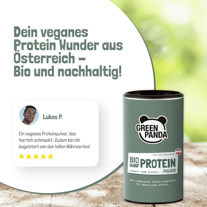 Bio Hanfprotein aus Österreich - Green Panda